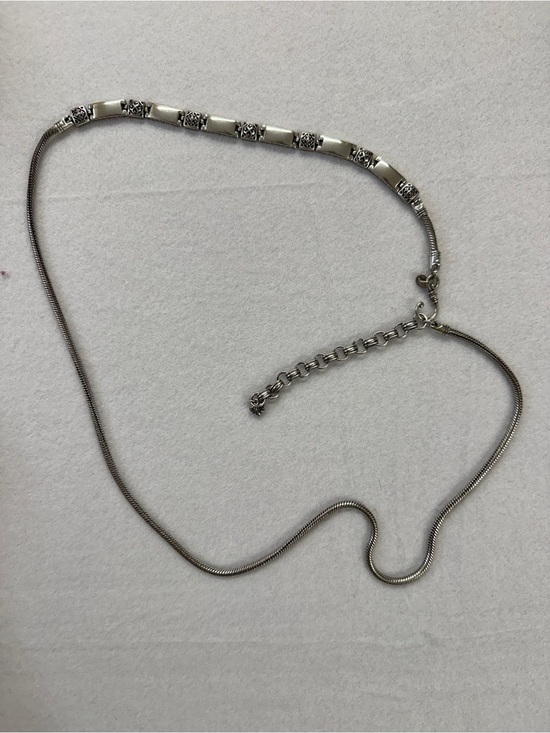 Brighton Tribeca Scrolled Bar Link Silver Plated Rare & Retired Design Chainbelt main image 6